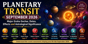 Planetary Transit September 2026 | Graha Gochar, Dates & Effects