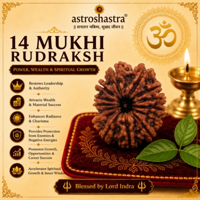 Fourteen Mukhi Rudraksha