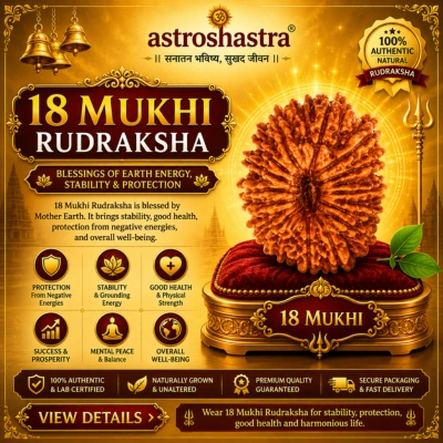 Eighteen Mukhi Rudraksha