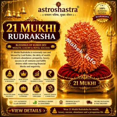 Twenty One Mukhi Rudraksha
