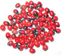 red chimri beads