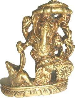 Brass Ganesha On 