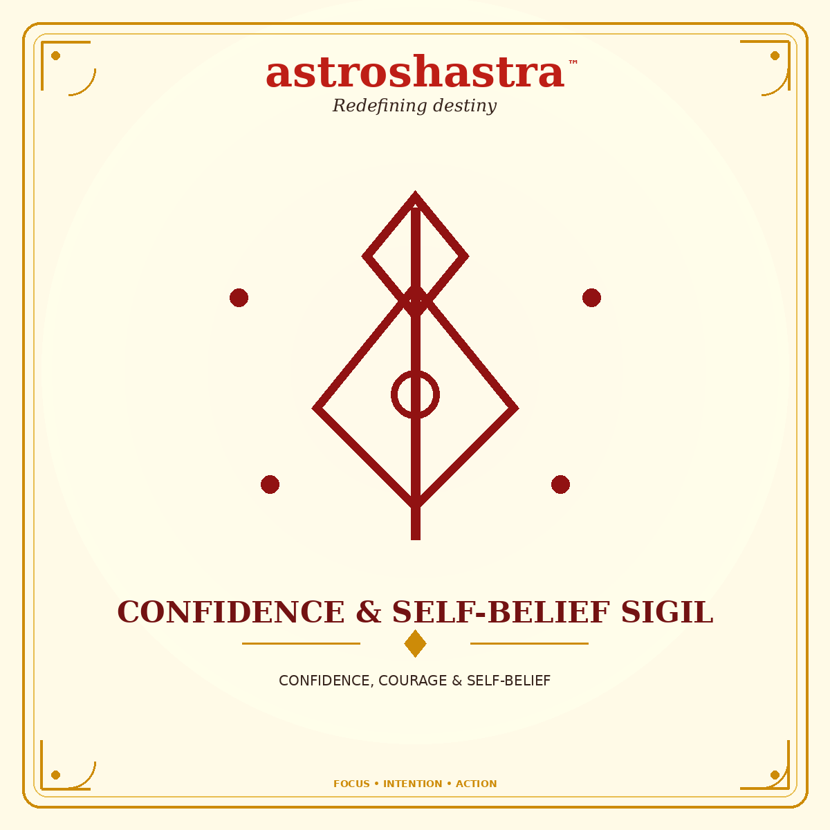 Confidence & Self-Belief Sigil - Astroshastra